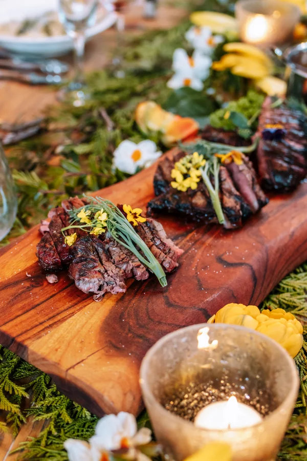 Bespoke multi-course menu plated by a private chef